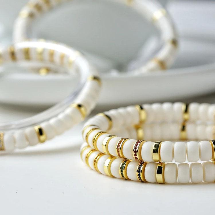 White Jade Bodhi Beads